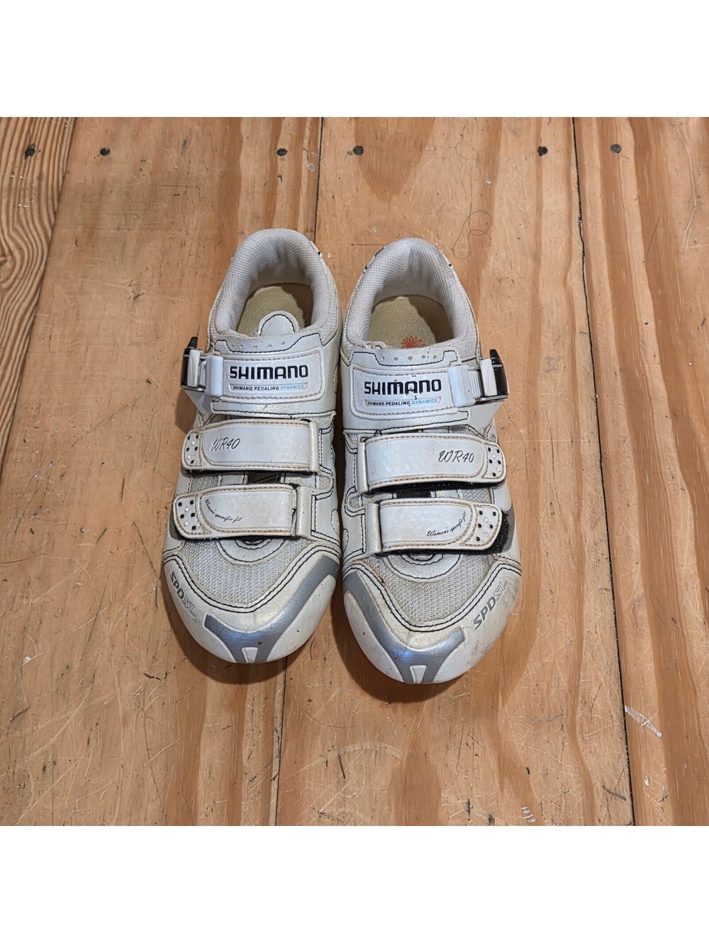 Shimano WR40 Women's Cycling Shoes Size 39 White SPD Road Bike Shoes